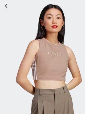 ADIDAS ORIGINALS Cropped Sleeveless Top|Small